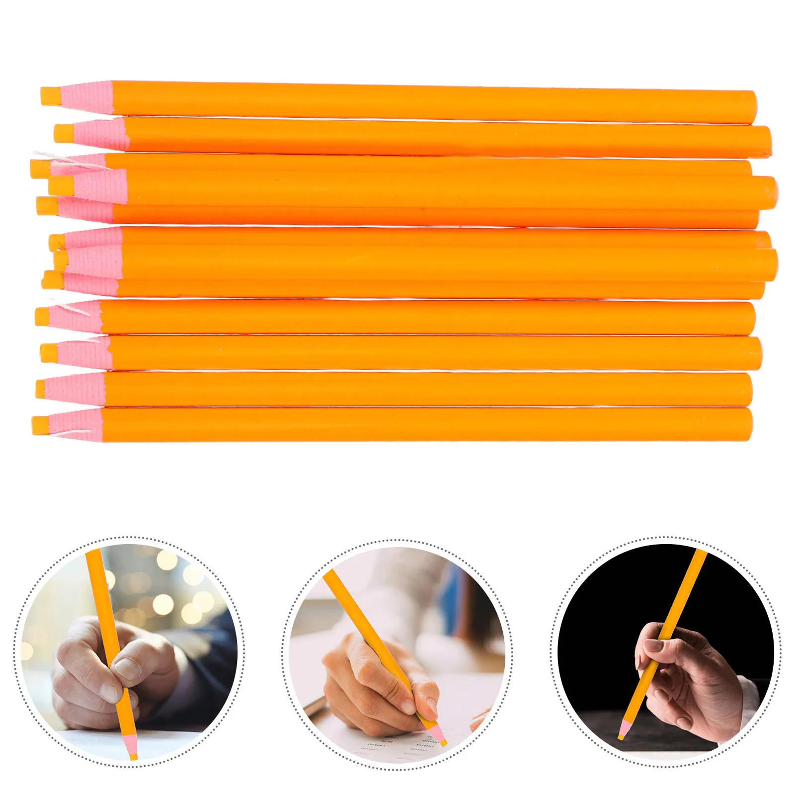 12Pcs Wax Crayons Peel-Off Marker Easy Use for Ceramic Glass Cloth Metal Wood Fabric Marking Grease Pencil Heat Erasable