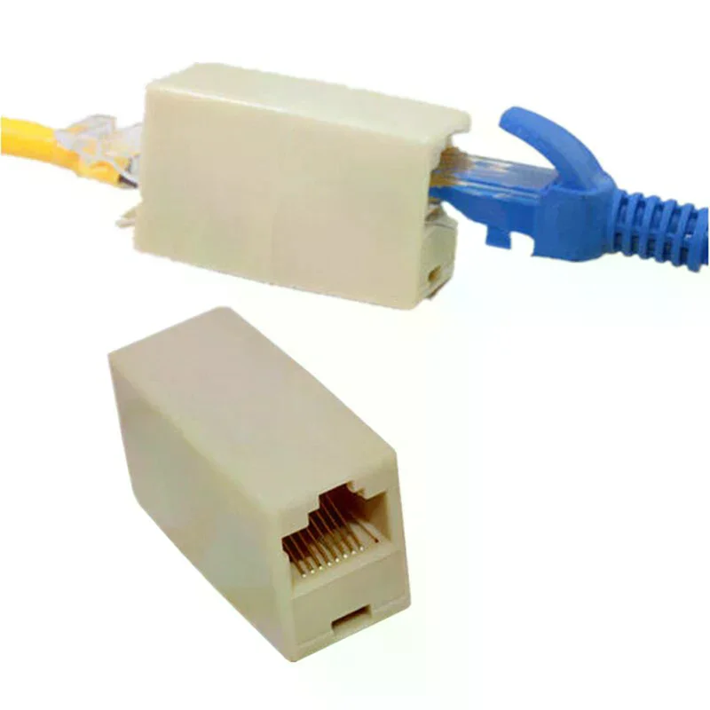 /&/RJ45 Female to Female Network Ethernet Lan Cable Joiner Connector new 10PCS