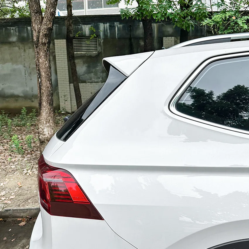 

New For Volkswagen Tiguan Rline MK2 2017+ ABS Trunk Spoiler Canard Splitter Gloss Black Rear Window Side Spoiler Wing