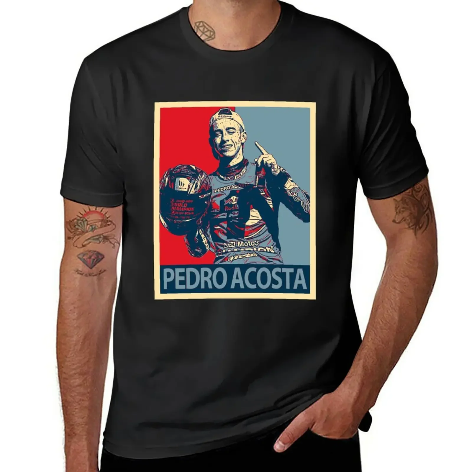 New pedro acosta T-Shirt summer top oversized t shirt Oversized t-shirt vintage t shirt t shirts for men graphic