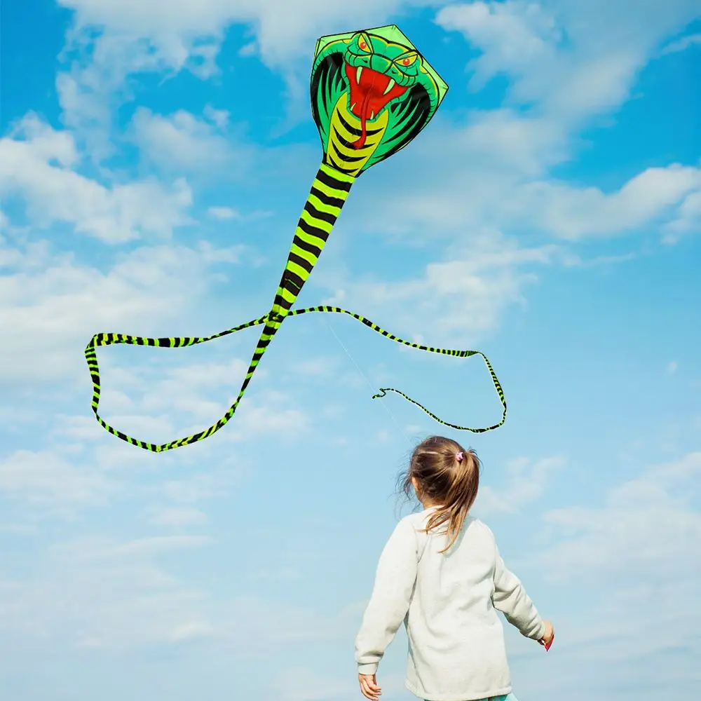 8/15m 2022년 신제품 해변 스포츠 어린이 및 성인용 스네이크 파워 코브라 연 야외 놀이 동물 풍선 연