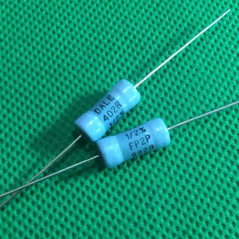 10-100 قطعة DALE الأزرق الجلود الولايات المتحدة العسكرية القياسية المقاومة 3 واط 402R 3 واط 402 اليورو 1% عالية الدقة فيلم معدني المقاومة #1