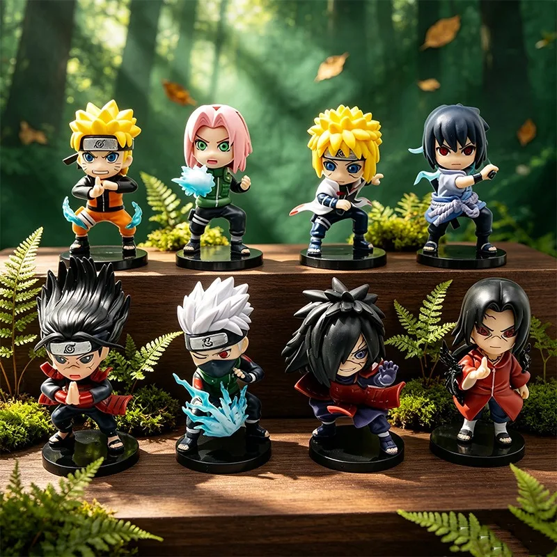 Naruto Shippuden Ninja War Morning Organization Handmade Sasuke, Naruto, Ban, Itachi, Sakura, Kakashi Blind Box Ornament Gift