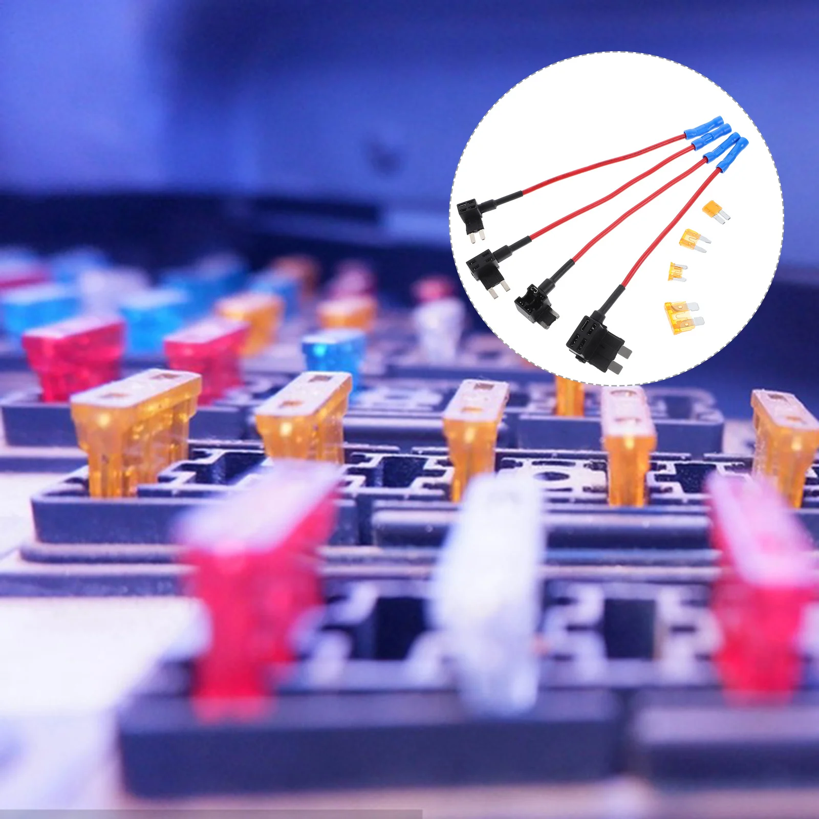 

1Set Inline Fuse Holder 12V Car Fuse Adapter Standard Circuit Plug Socket for Automotive Electrical Protection