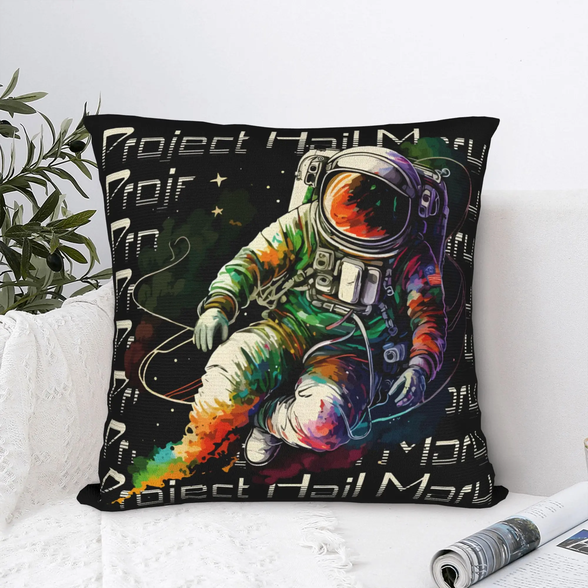 Project Hail Mary Pillow Case  Comfy Pillow Cover Funny Pillowcases For Sofa Home Decoration