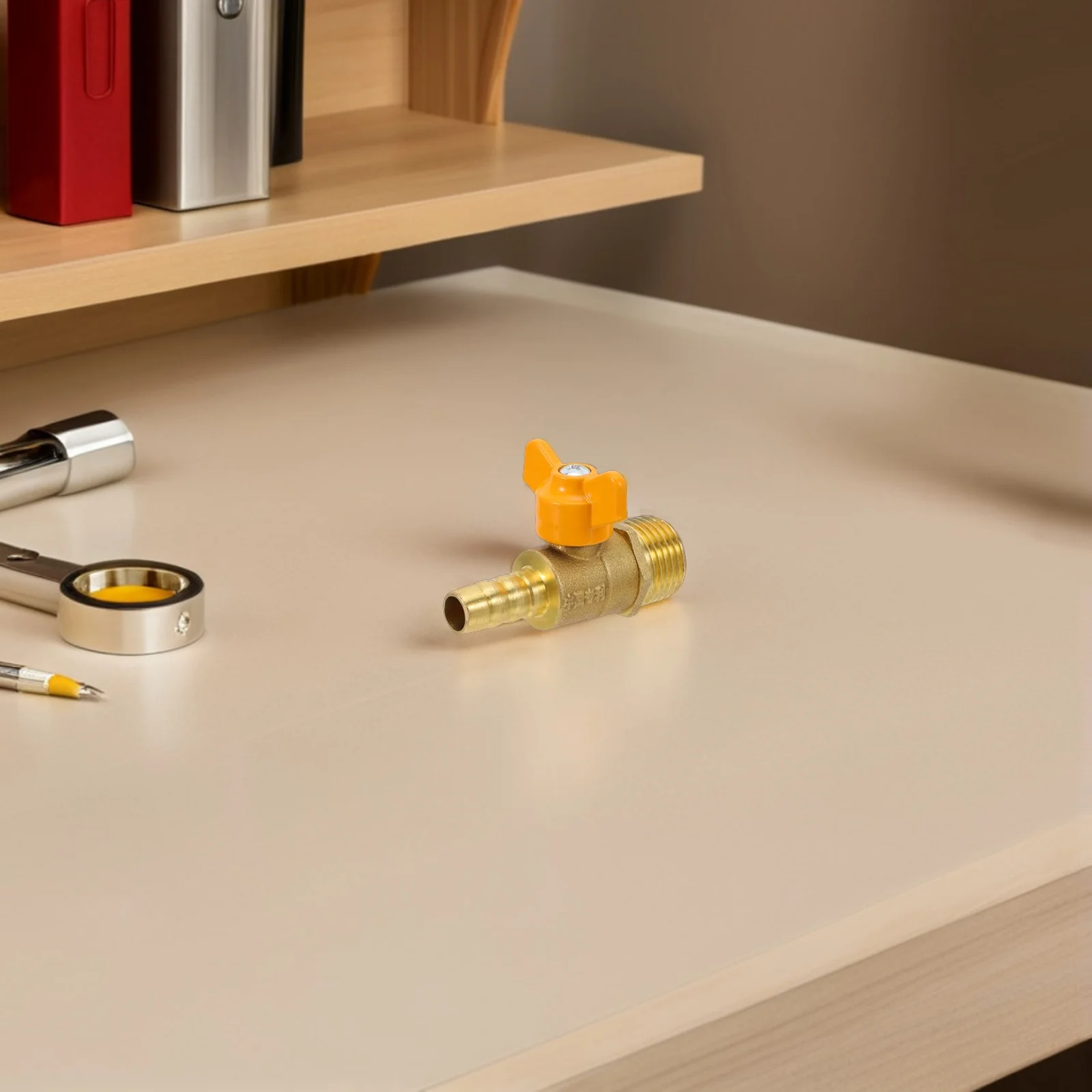 

Brass Gas Ball Valve Heavy Duty Copper Shut-Off Valve Male Thread Butterfly Handle Natural Gas Stove Furnace Camping