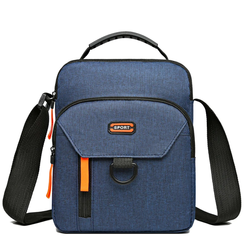 

Спортивная нейлоновая сумка через плечо с регулируемым ремнем, повседневная сумка через плечо, многофункциональные карманы на молнии, идеально подходит для ежедневного использования