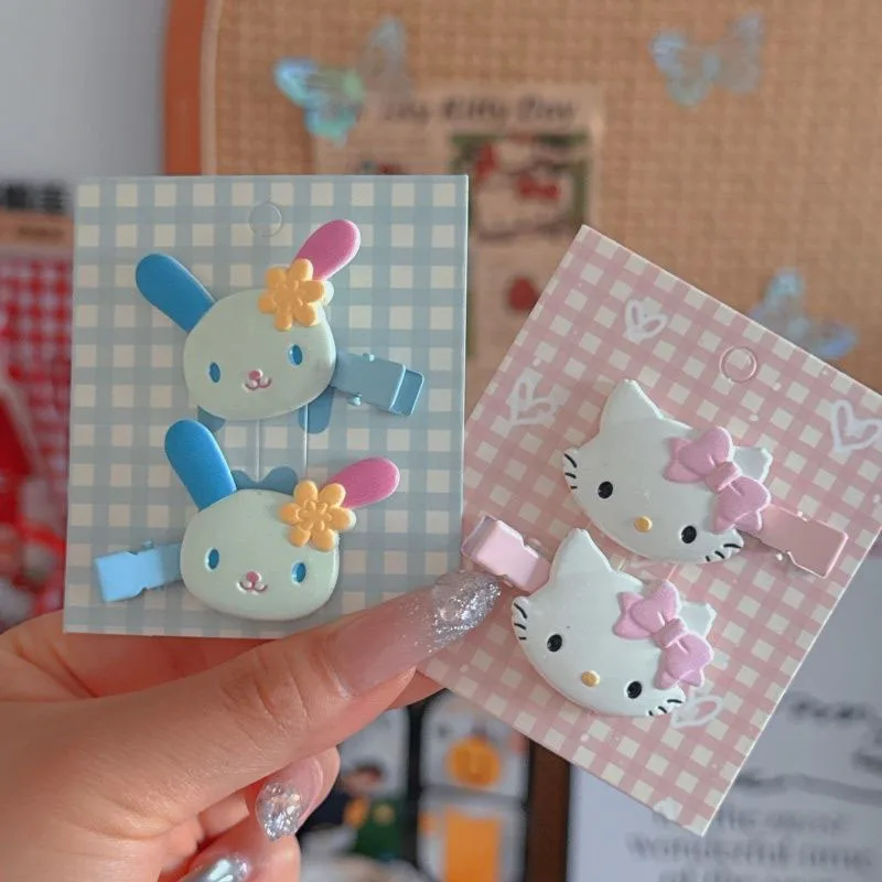 

Kawaii Usahana Charmmy Kitty Hairpin Creative Cartoon Sweet Lovely Bangs Side Clip Girl Versatile Headdress Friend Birthday Gift