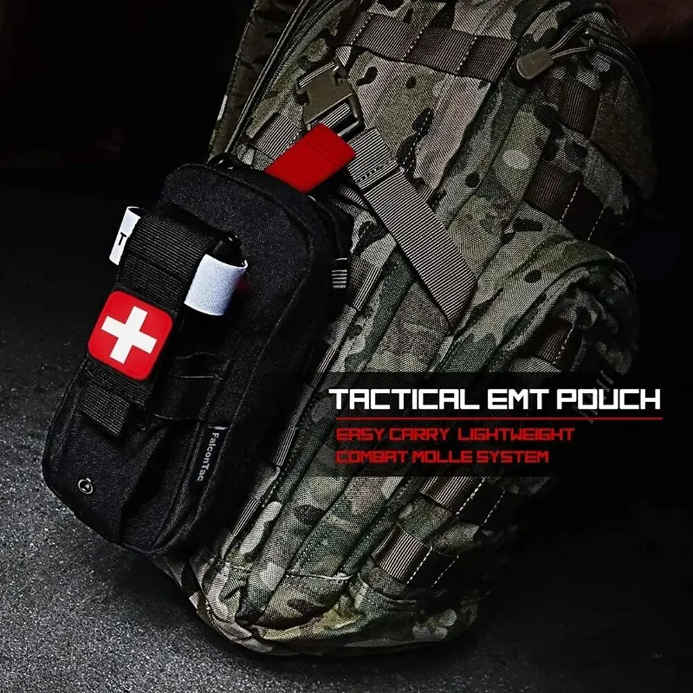 First Aid Kit Medical EDC Pouch Tactical Outdoor Medical Bag Tourniquet Scissors Waist Bag Tactical Survival Bag