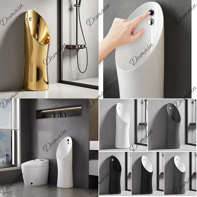 

Household ceramic automatic induction floor urinal men's standing urinal smart urinal