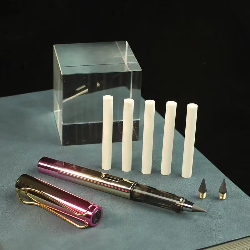 Imagen 6: Recambios duraderos para lápiz eterno, puntas de lápiz reemplazables negras, 5 uds.