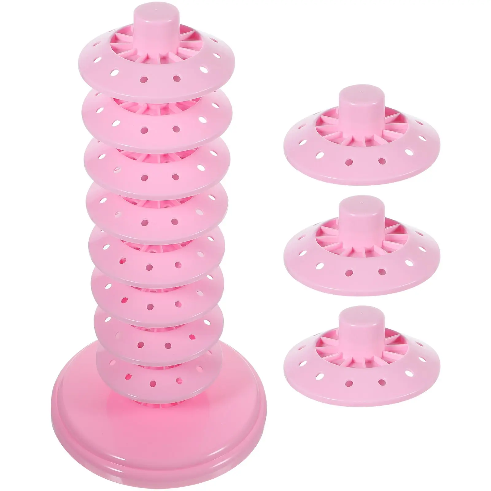 

Candy Rack Lollipop Holder 8 Layers Red Adjustable Stand for Sweets Display Parties Shop Decorations Cake Pops Tower
