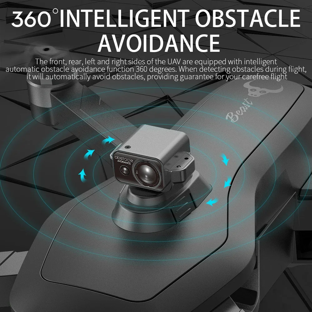 SG906 MAX1 Professional FPV 4K Camera Drone with 3-Axis Gimbal 4KM Brushless GPS Quadcopter Obstacle Avoidance RC Dron VS F11S