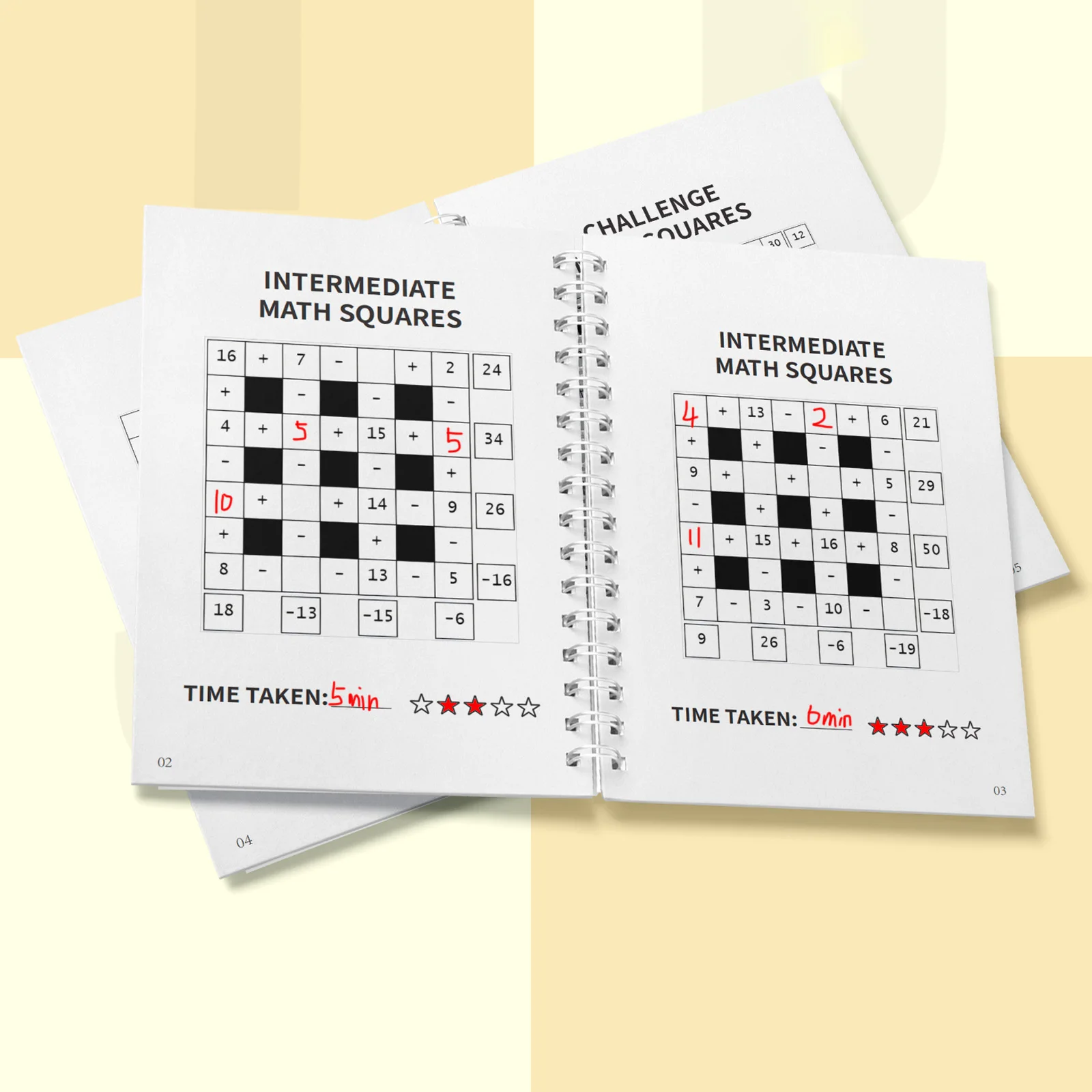 Math Squares Puzzle Books for Kids – Fun Number Logic Games for Ages 6–12 Brain Training Workbook view 3
