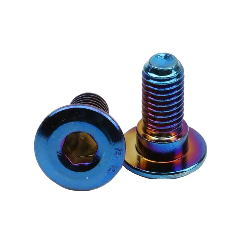 العالمي للدراجات النارية M8 * 20 مللي متر الفرامل الدوار تحديد المسمار المعدني الصلب جيدة للزينة