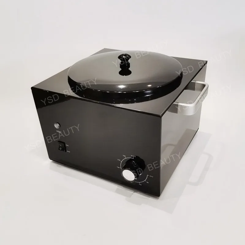 

Профессиональный электрический емкостью 7 фунтов, черный металл, нержавеющая сталь, очень большие большие горшки для расплава воска, одиночный нагреватель воска для депиляции