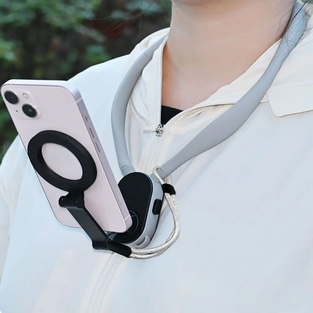 

Портативный быстросъемный магнитный шейный держатель для рук, универсальный шейный держатель для мобильного телефона, подвесной кронштейн для шеи, Vlog Selfie