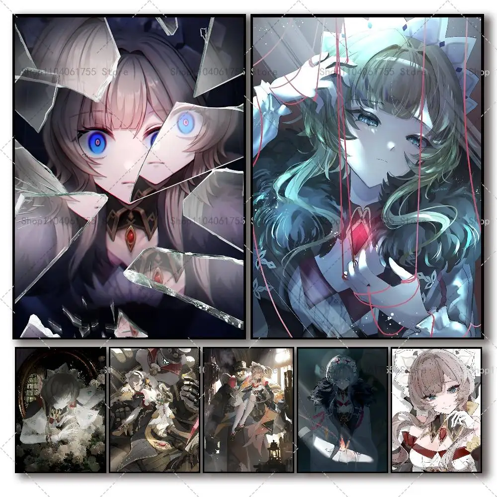 Game Sandrone Genshin Posters High Quality Self-adhesive Wal