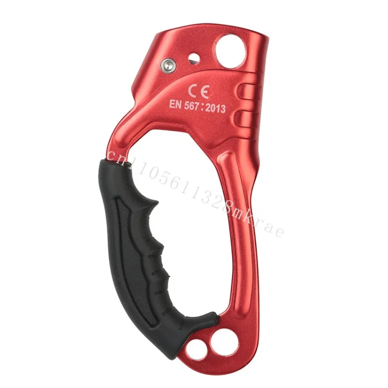 

New ergonomic aluminum-magnesium alloy climber climbing device with climbing buckle left and right power climber fall protection