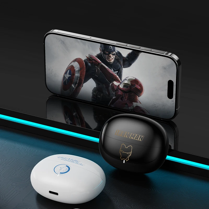 MARVEL الأصلي الهواء الحد من الضوضاء سماعات بلوتوث ميكروفون سماعات لاسلكية TWS عمر البطارية الطويل جراب الصوت المكاني PROO #5