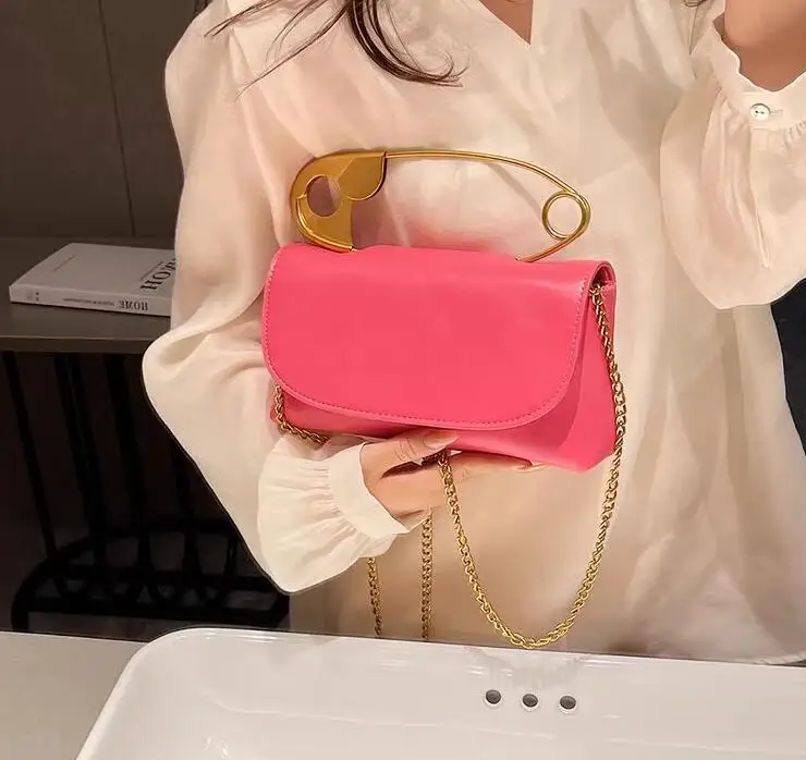 Special Small Totes with Metal Handle 2020 Fashion New Quality PU Leather Women's Designer Handbag Chain Shoulder Messenger Bag