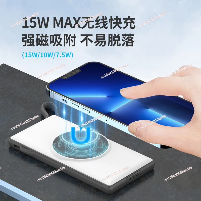 مجموعة بنك الطاقة للأعمال، بنك الطاقة المشترك للأعمال، تأجير رمز المسح المجاني، كابل قائم بقدرة 10,000 مللي أمبير في الساعة، شحن سريع لاسلكي