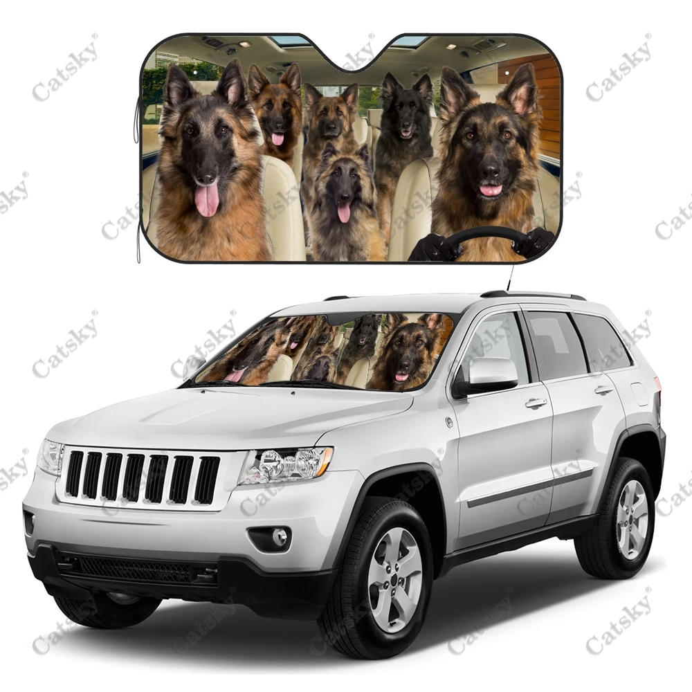 

Belgian Tervuren Car Sunshade,Car Dog Lovers Gift, Windscreen Sun Shield For Car Window Sunshade Cover Foldable Uv Ray Reflector