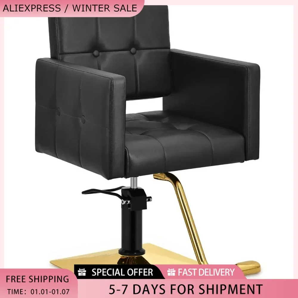 Barber Chair, Hydraulic Barber Chair for Home, Beauty Salon Styling Stylist, Shampoo Hairdressing Reclining Braiding Chair