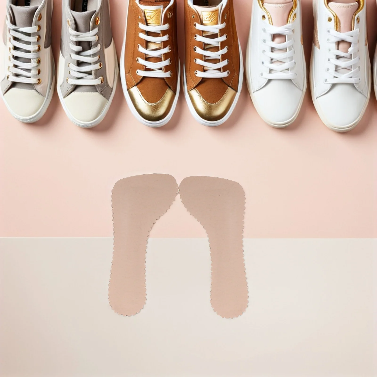 

6pcs High Heel Soft Pads 3/4 Self-Adhesive Invisible Inserts Anti-Slip Shock-Absorbing Cushions For Open Toe Sandals Forefoot