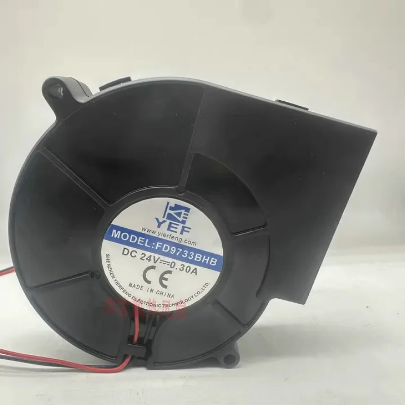 

HTS...1 piece YEF model: FD9733BHB DC24V 0.30A 2-wire inverter blower 97*33mm