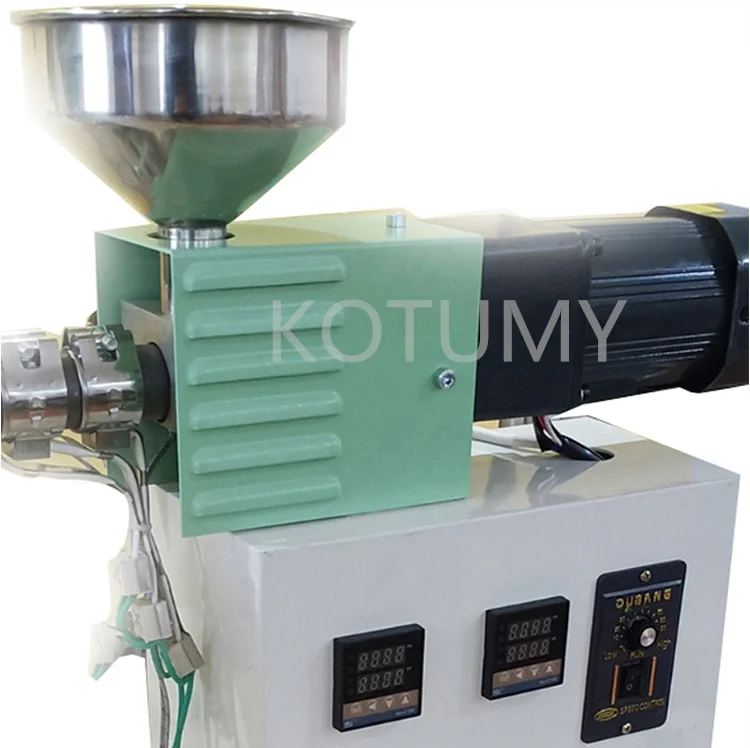 Single Screw Extruder Desktop Plastic Injection Molding Machine Polymer Material PP ABS Extrusion Small Extruder 110V/220V SJ15