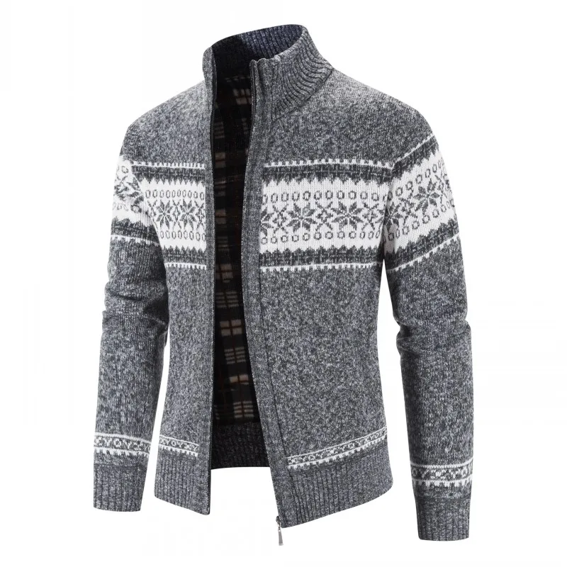 Men Winter Cardigans Jacket Sweatercoats Thicker Warm Casual Sweaters Good Quality Male Slim Fit Outwear Winter Sweaters 3XL