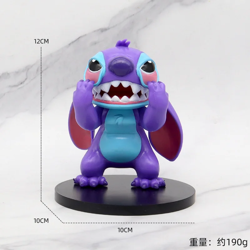 2024 nuevo Disney 11cm dibujos animados Lilo & Stitch Kawaii Pvc modelo lindo adornos de escritorio niños regalo juguetes regalos del Festival