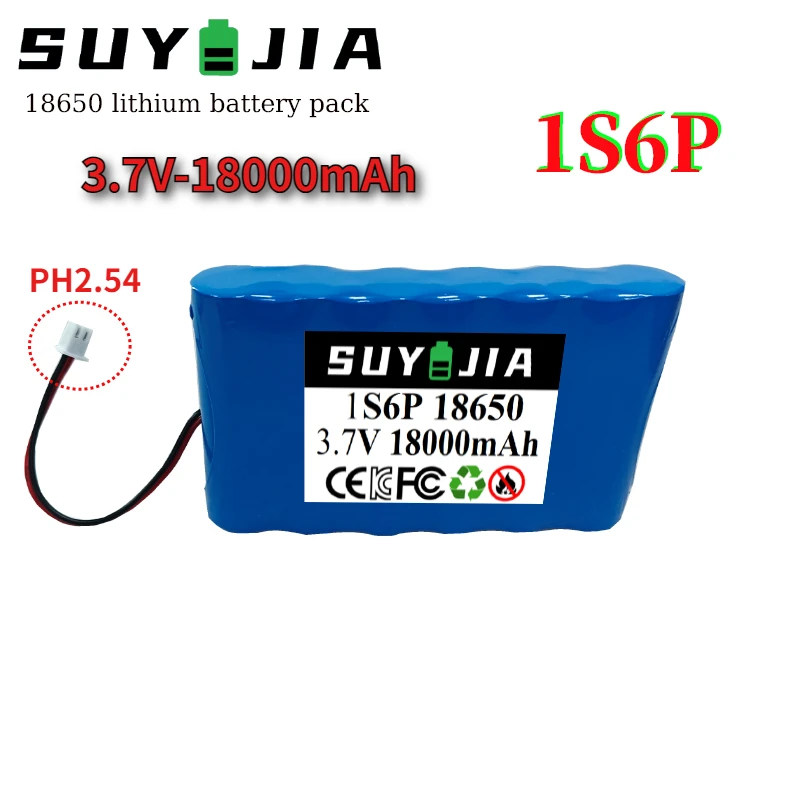 

18650 3,7 В 18 Ач литиевый аккумулятор большой емкости солнечный уличный фонарь аварийный светодиодный Bluetooth-динамик аварийный аккумулятор «сделай сам»