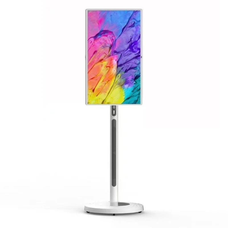 32-Inch heart screen, built-in battery, free screen, wireless screen projection, smart touch mobile TV