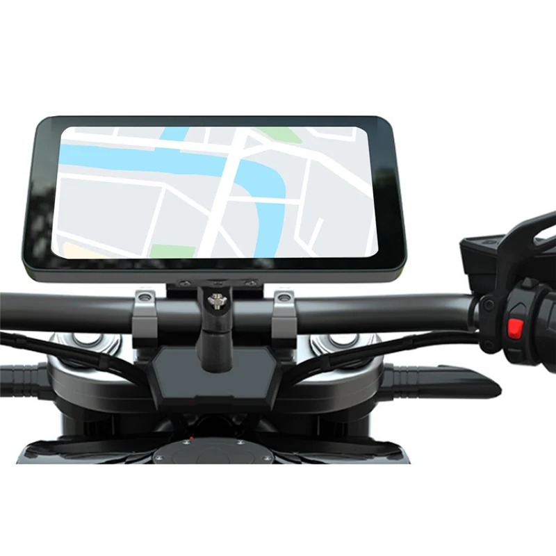 무선 블루투스 디스플레이 6.5인치 오토바이 스마트 스크린 Carplay 안드로이드 자동 호환 이동식 브래킷 IP67 방수