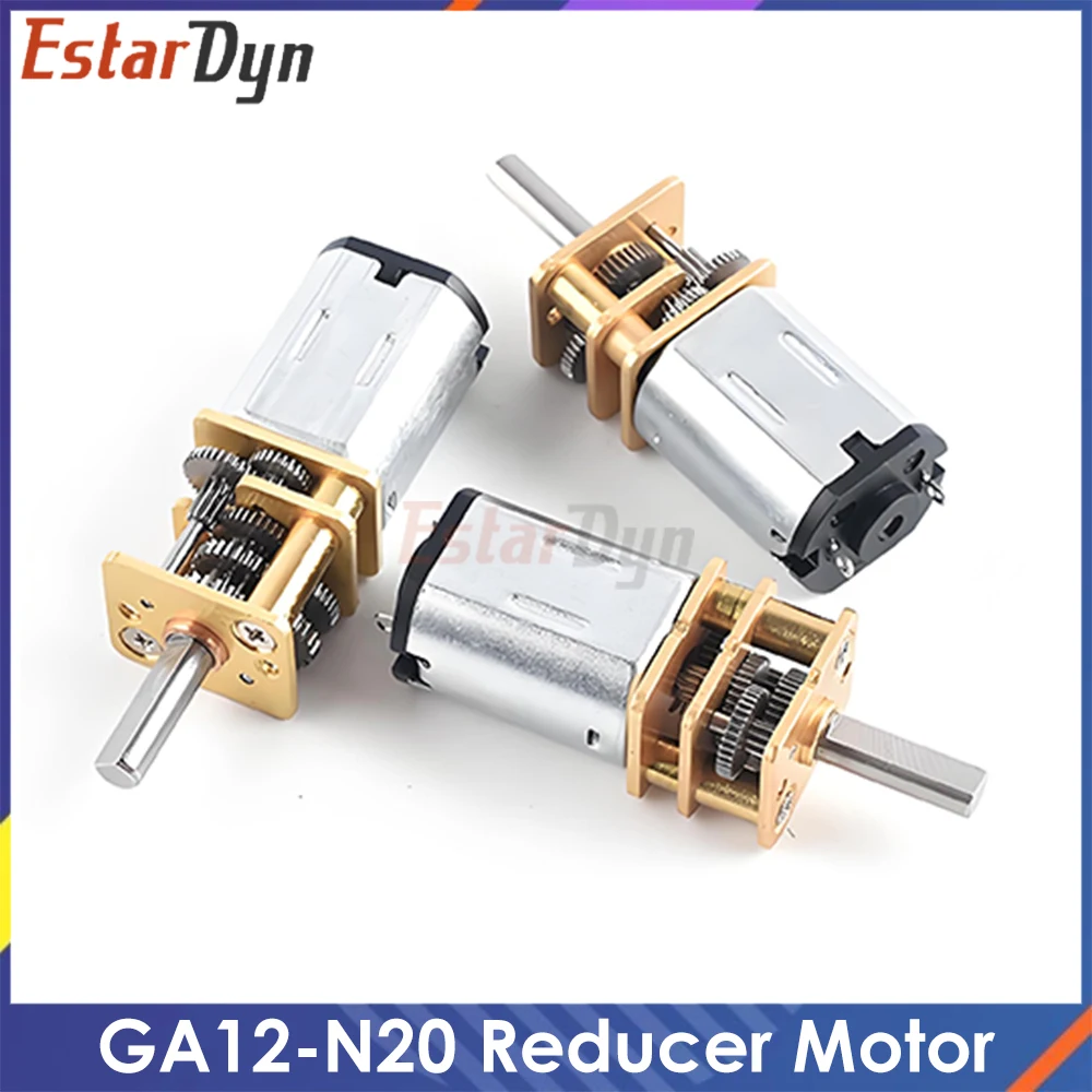 GA12-N20 DC 6V 100RPM Gear Motor Speed Reduction Gear DC Motor Electric Gear Box with Gearwheel for RC Robot DIY Engine Camera