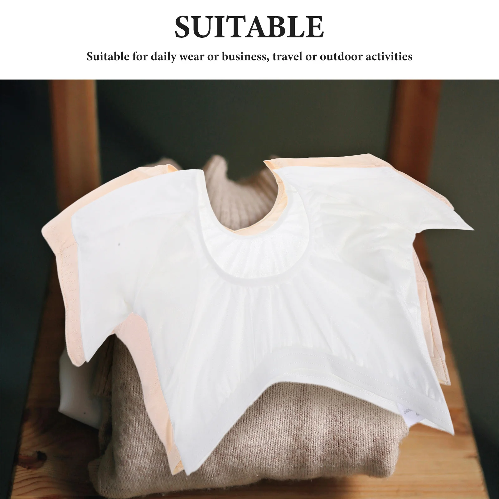 Gilet absorbant la sueur sous les bras, 2 pièces, maille respirante à séchage rapide, coussinets Anti-taches en Polyester doux, réutilisables et lavables