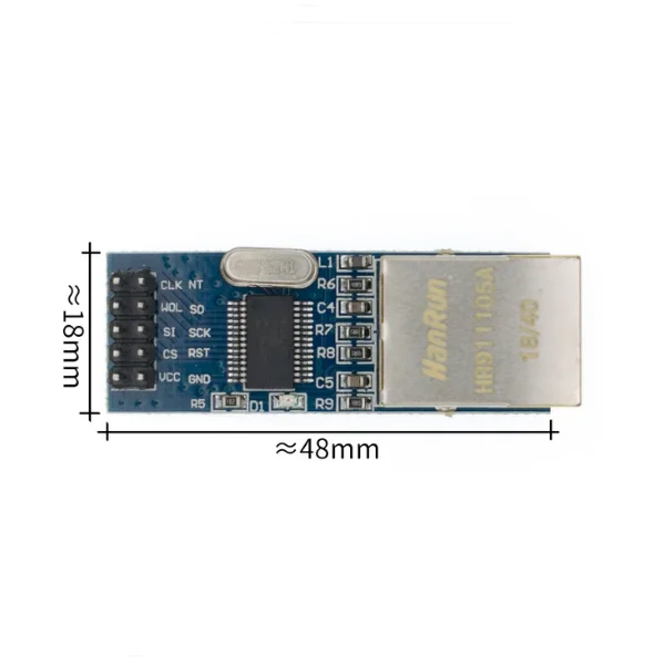 ENC28J60 RJ45 Network SPI Interface Mini Module for Ethernet MCU Development Boards