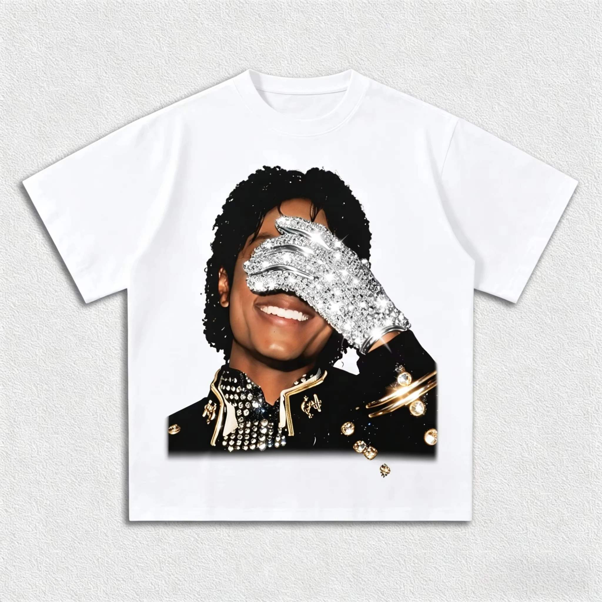 2026 New MJ Family Matching Unisex Oversized T Shirt Vintage Pop Music Artist Portrait Graphic Streetwear Loose Cotton Tee