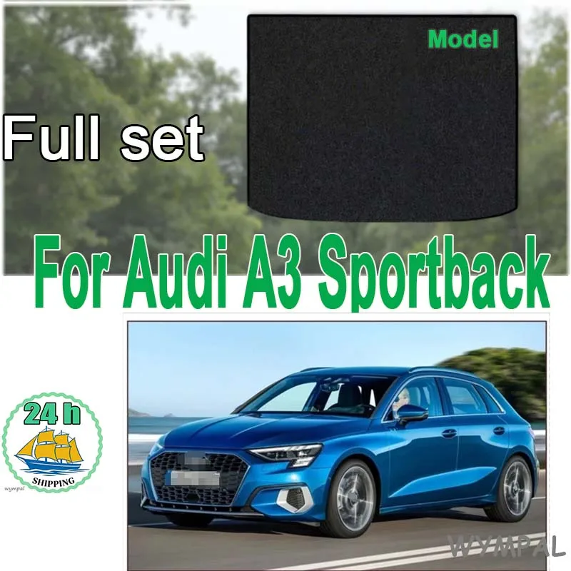 

Velour matsTrunk Mat For Rear Trunk Mat For Audi A3 Sportback 8Y 2021~2023 Boot Cargo Liner Tray Trunk Tray Pad Accessories