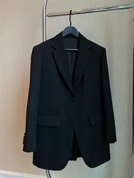 Abito da donna elegante cappotto a maniche lunghe con bottoni da donna da ufficio abito Casual primavera autunno moda R0W giacca da lavoro per il tempo libero di marca