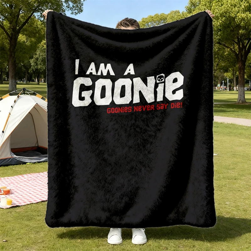I am a Goonie Cozy Blanket - 80s Movies Tribute Flannel Throw