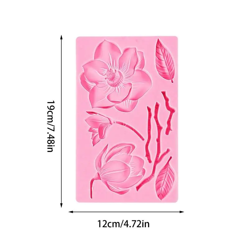 Moldes de flores para Fondant, moldes de silicona de calidad alimentaria para decoración de pasteles, fácil de liberar y limpiar, molde para magdalenas de boda