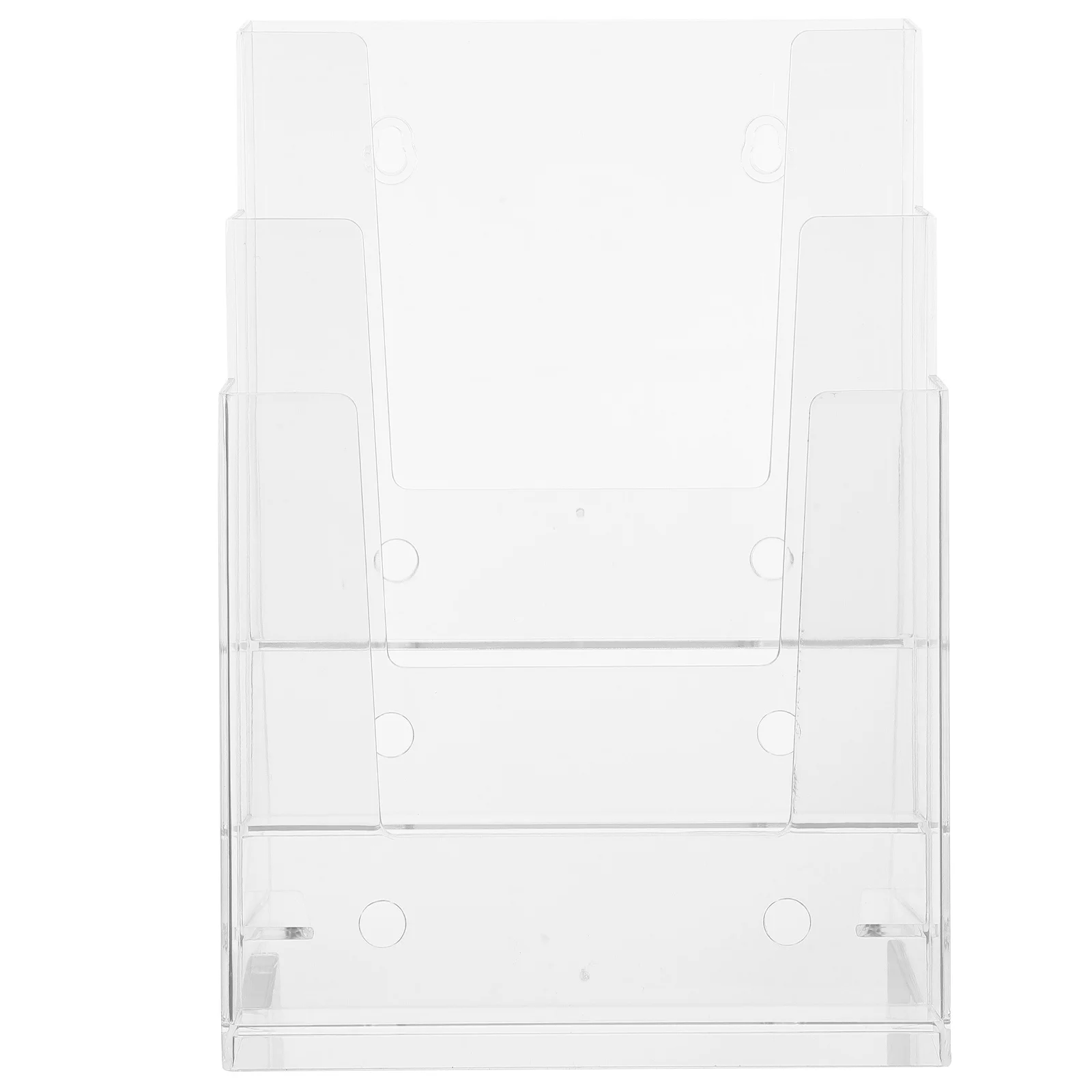 

2 Pcs Acrylic Display Holder Clear A5 Magazine File Hanger Card Brochure Holders Stands for Desk Rack