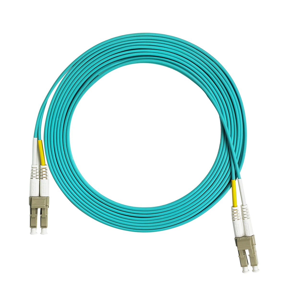 LC/UPC-LC-UPC kabel Patch serat optik OM3 dupleks Multimode Diameter inti ganda 1.6mm FTTH kabel Patch optik dalam ruangan