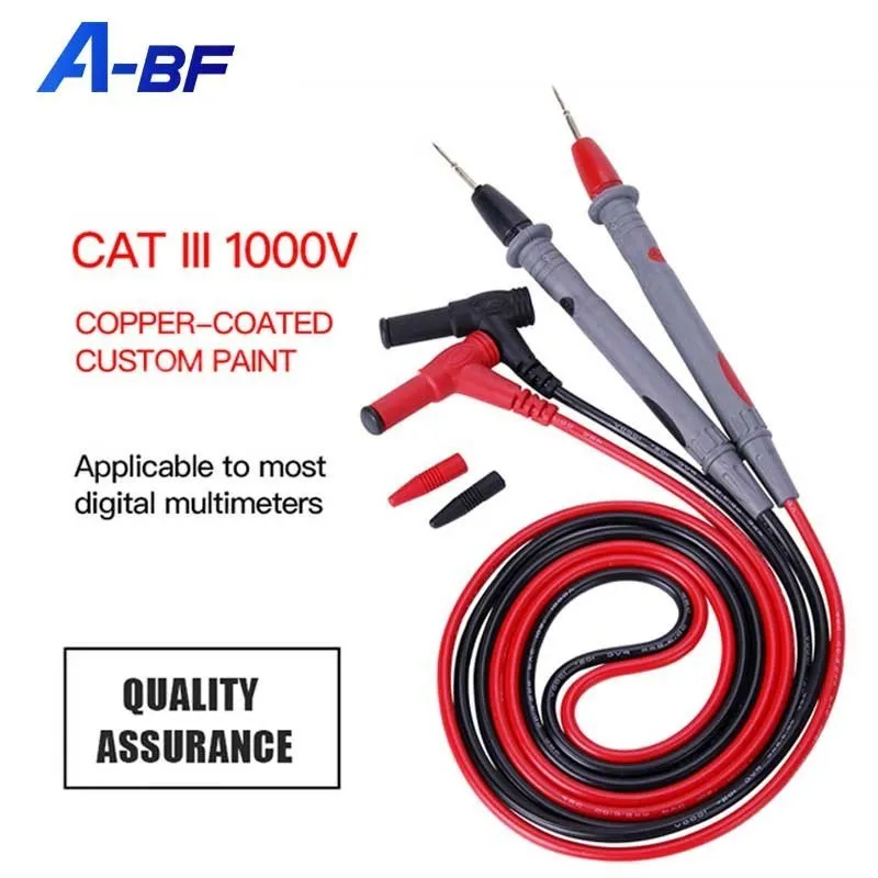 A-BF 1000V 10A/20A Multimeter Probe 1 Pair Universal Digital Multimeter Test Lead Pin Wire Pen Cable 80cm For Digital Multimeter 