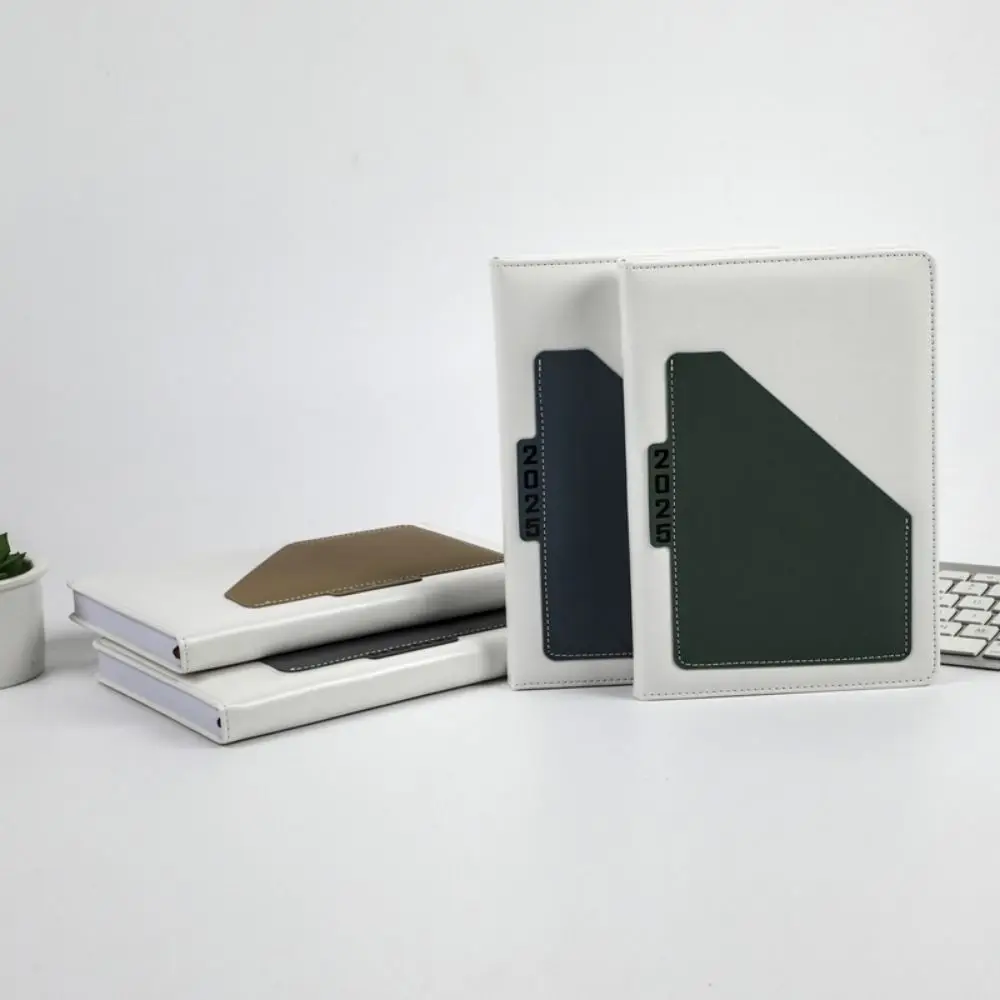 Yearly Schedule 2025 Notebook Schedule Journal Portable 365 Days Efficiency Notebook To Do List Soft Leather Cover