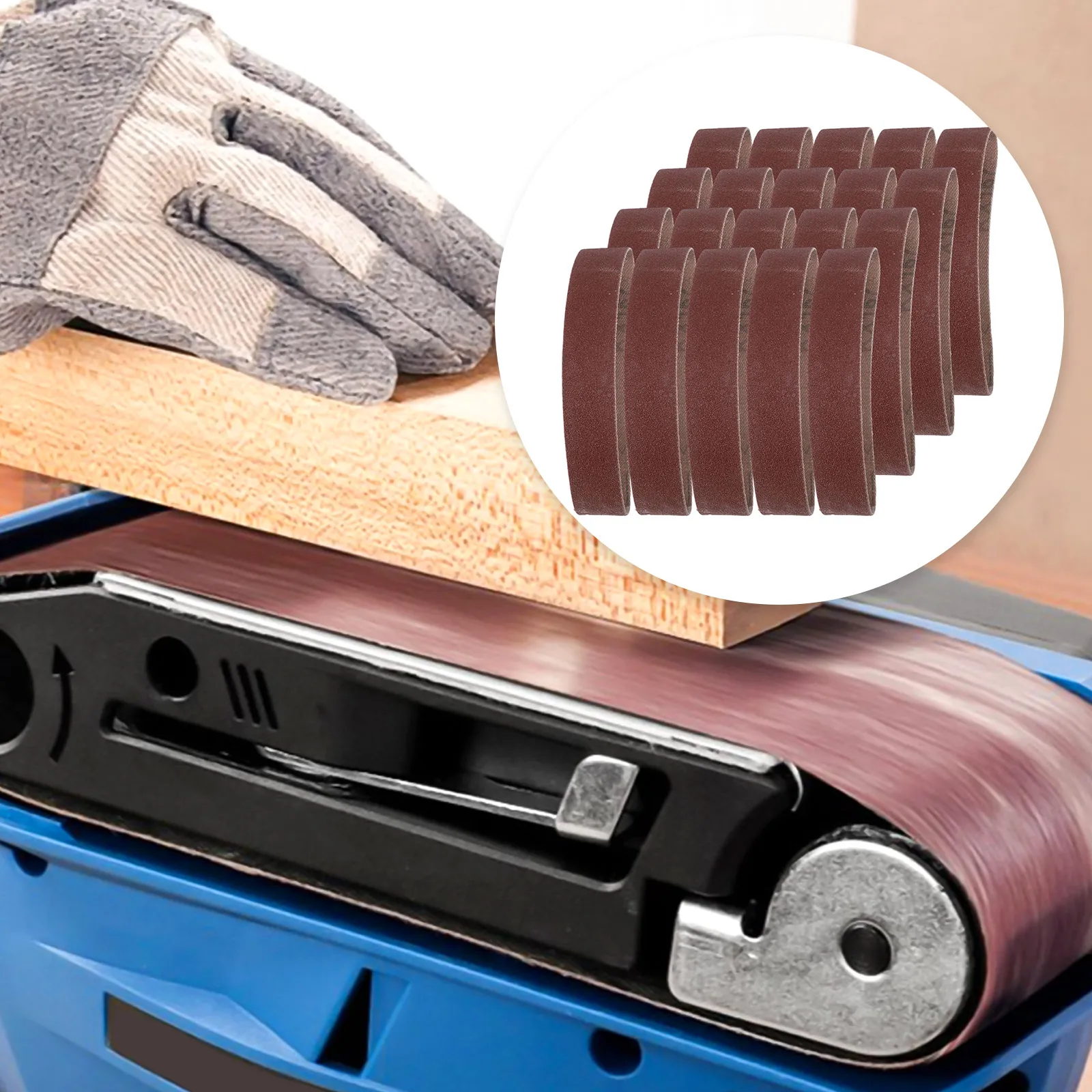20 قطعة أحزمة الصنفرة الرملي 120/320/600 فريك ساندر ورقة لآلة تلميع 25x330 مللي متر أدوات أحزمة الصنفرة الكاشطة