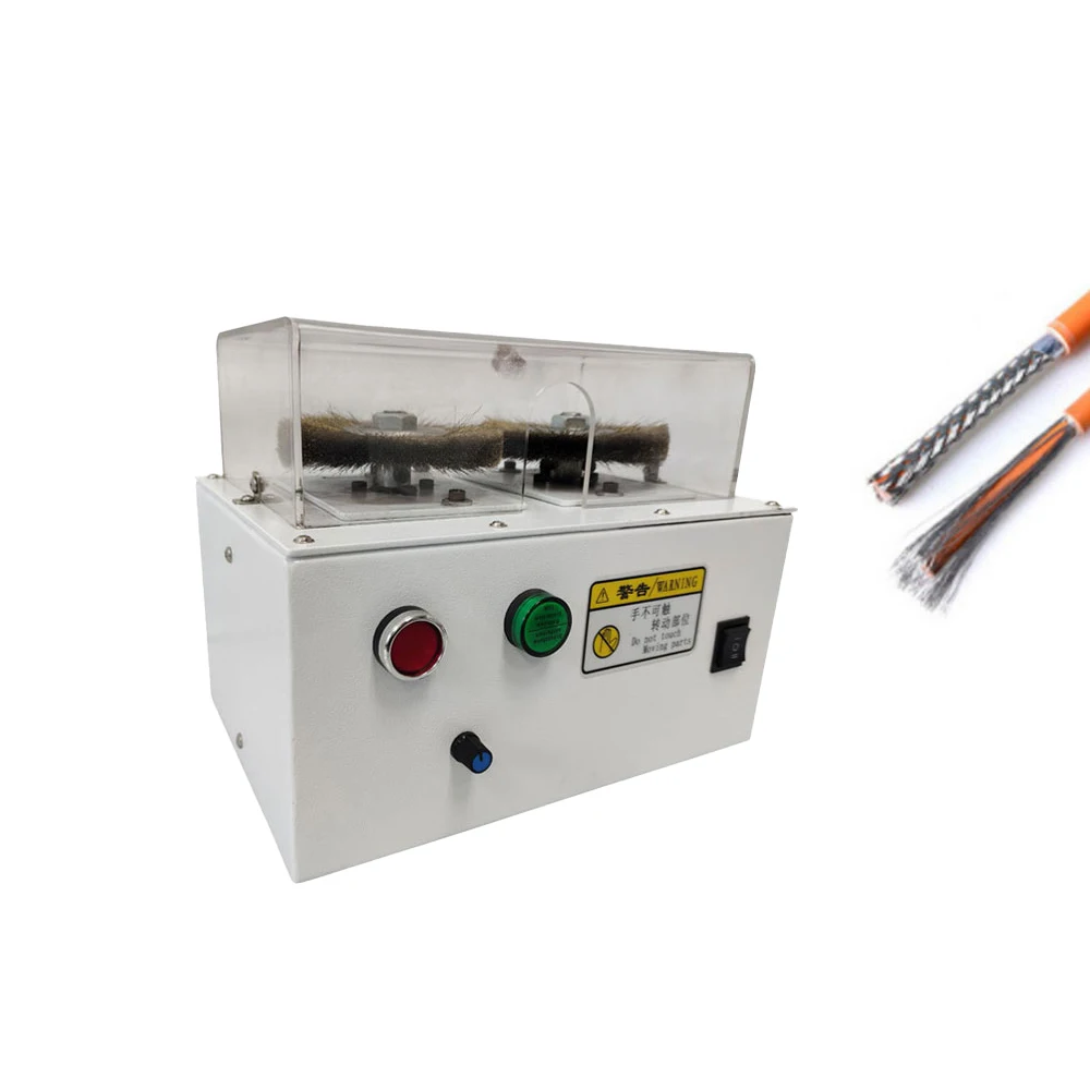 Braid Combing Multifunctional brush bot manipulation machine Tool Shielded wire Cable Combing machine view 3